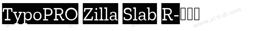 TypoPRO Zilla Slab R字体转换 TypoPRO Zilla Slab R字体转换